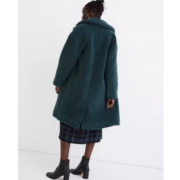 NWT Madewell (Re)sourced Sherpa Teddy Coat Large - Picture 2 of 9